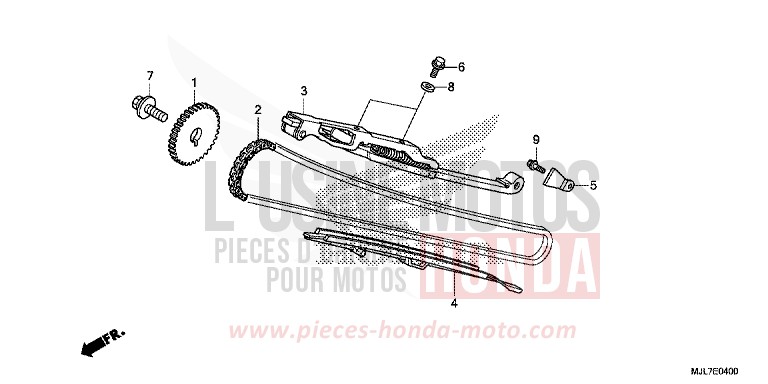 CAM CHAIN/TENSIONER for NC750D MAT GUNPOWDER BLACK METALLIC (NH436) from 2014