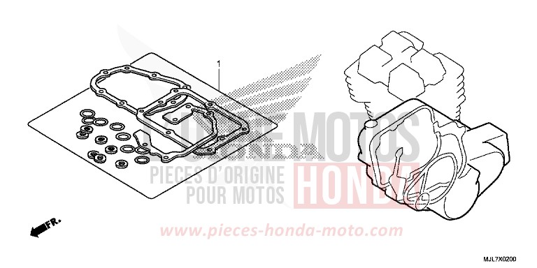GASKET KIT B for NC750D PEARL GLARE WHITE (NHB53) from 2014