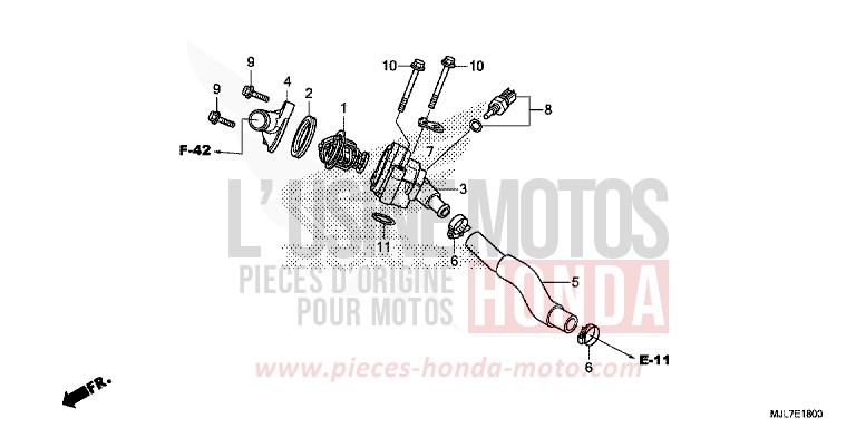 TERMOSTATO per NC750D CANDY ARCADIAN RED (R305) del 2014
