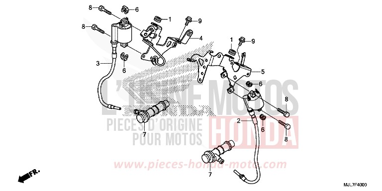 IGNITION COIL for NC750D GRAPHITE BLACK (NHB01) from 2014