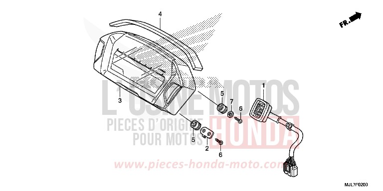 METER for NC750D MAT BULLET SILVER (NH389) from 2014