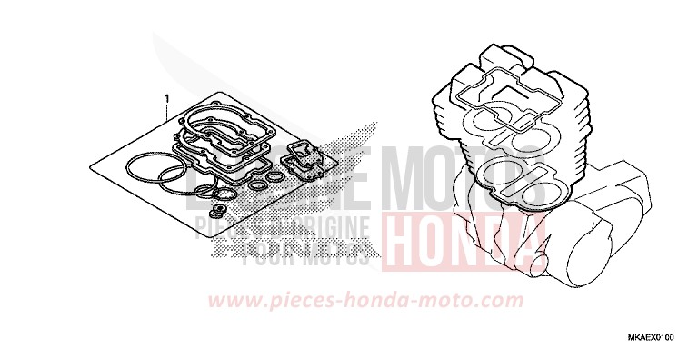 GASKET KIT A for NC750D PEARL GLARE WHITE (NHB53) from 2017