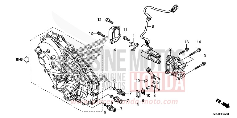 LINEAR SOLENOID for NC750D MAT ALPHA SILVER METALLIC (NHB73) from 2018