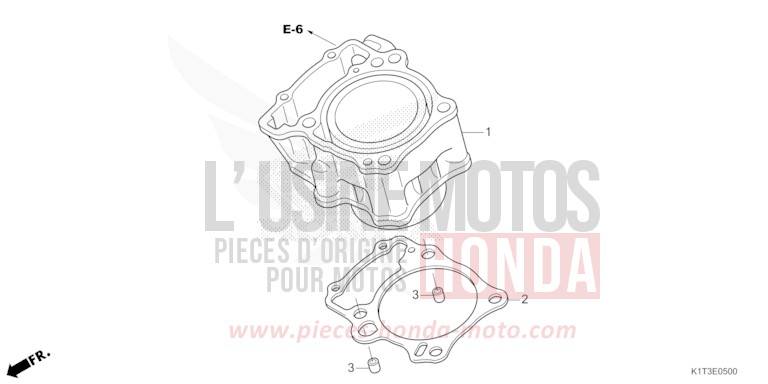 CYLINDER for CRF300LA EXTREME RED (R292) from 2021