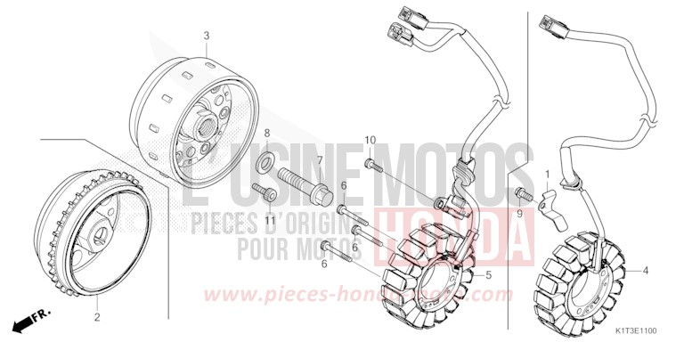GENERATOR for CRF300LA EXTREME RED (R292) from 2021
