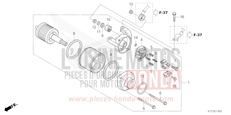 STARTER MOTOR for CRF300LRA EXTREME RED (R292) from 2021