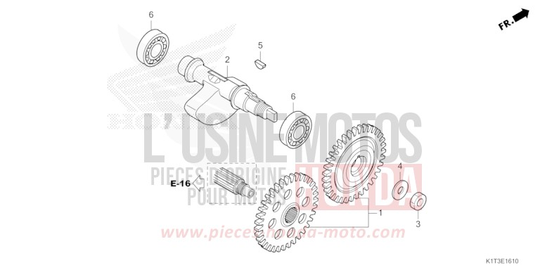 BALANCER SHAFT for CRF300LA EXTREME RED (R292) from 2021