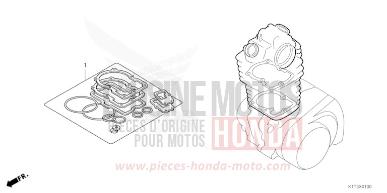 GASKET KIT A for CRF300LRA EXTREME RED (R292) from 2021