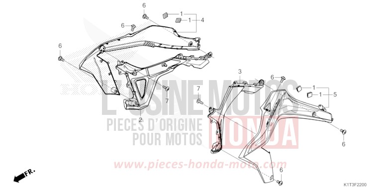 NOZZLE (CRF300L/LA) for CRF300LA EXTREME RED (R292) from 2021