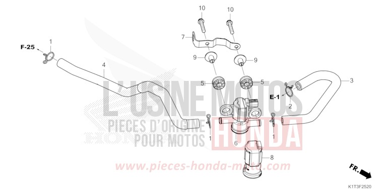 AIR INJECTION SOLENOID VALVE for CRF300LA EXTREME RED (R292) from 2021