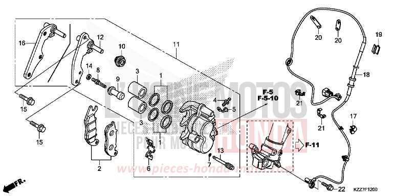 SHROUD (CRF250RL/RLA) for CRF250RLA NOIR (NH1) from 2019