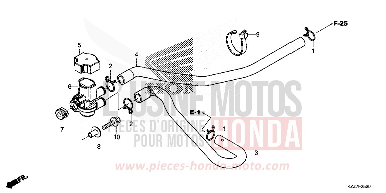 AIR INJECTION SOLENOID VALVE for CRF250RLA EXTREME RED (R292) from 2019