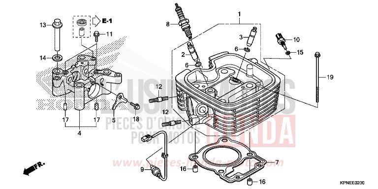CYLINDER HEAD for GLR1251WH PEARL SUNBEAM WHITE (NHA66) from 2015