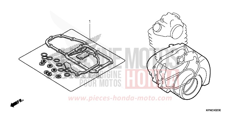 GASKET KIT B for GLR1251WH PEARL TWINKLE YELLOW (Y202) from 2015