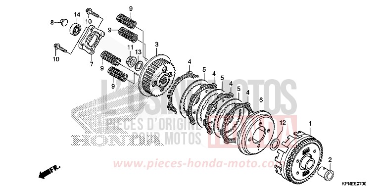 CLUTCH for GLR1251WH PEARL SUNBEAM WHITE (NHA66) from 2017