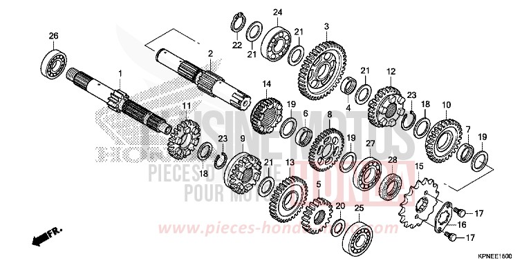 TRANSMISSION for GLR1251WH PEARL SUNBEAM WHITE (NHA66) from 2017