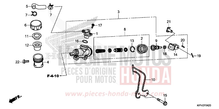 BRAKE MASTER CYLINDER (GLR1251WHH) for GLR1251WH PEARL SUNBEAM WHITE (NHA66) from 2017