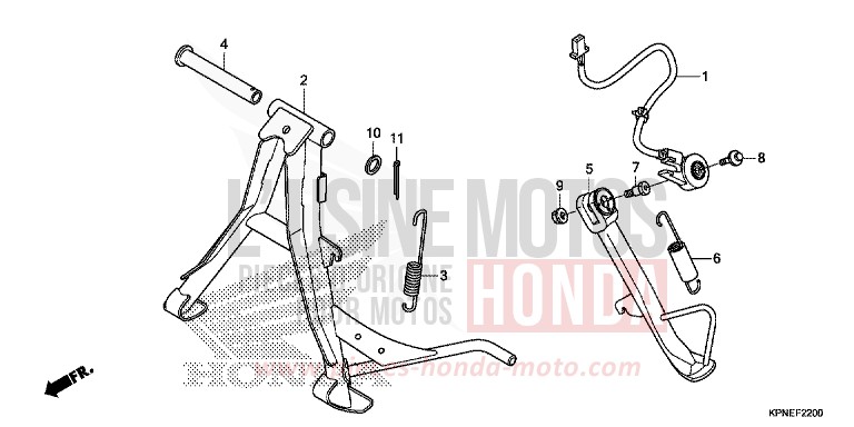 STAND for GLR1251WH CANDY BLAZING RED (R195) from 2017