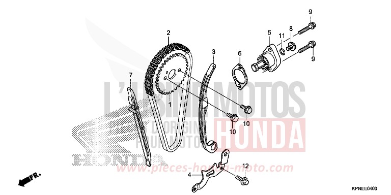 CAM CHAIN/TENSIONER for GLR1251WH ONYX BLUE METALLIC (PB327) from 2017