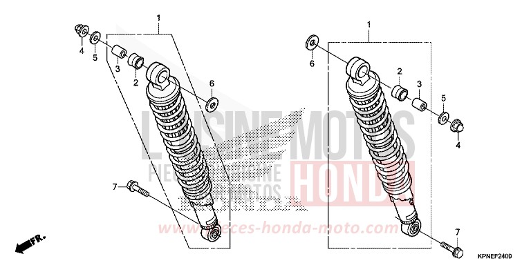 REAR CUSHION for GLR1251WH ONYX BLUE METALLIC (PB327) from 2017