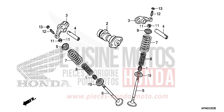 CAMSHAFT/VALVE for GLR1251WH PEARL TWINKLE YELLOW (Y202) from 2017