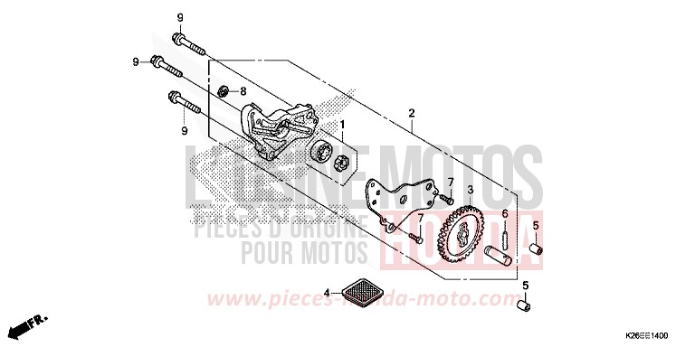 OIL PUMP for MSX125A MAT AXIS GRAY METALLIC (NH303) from 2017