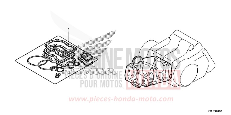 GASKET KIT A for MSX125A MAT AXIS GRAY METALLIC (NH303) from 2017