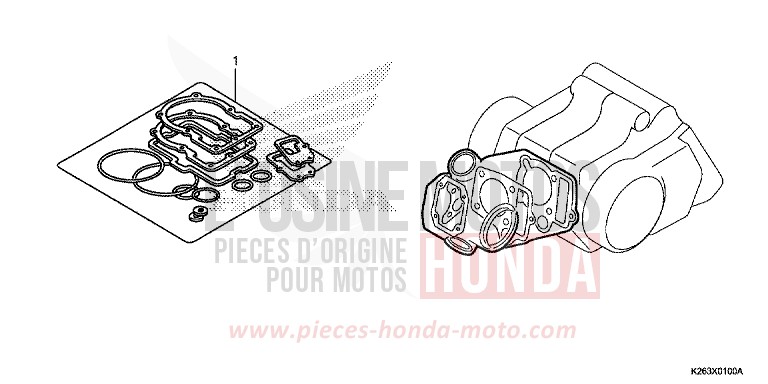 GASKET KIT A for MSX125 CANDY PISCES BLUE (PB329) from 2014