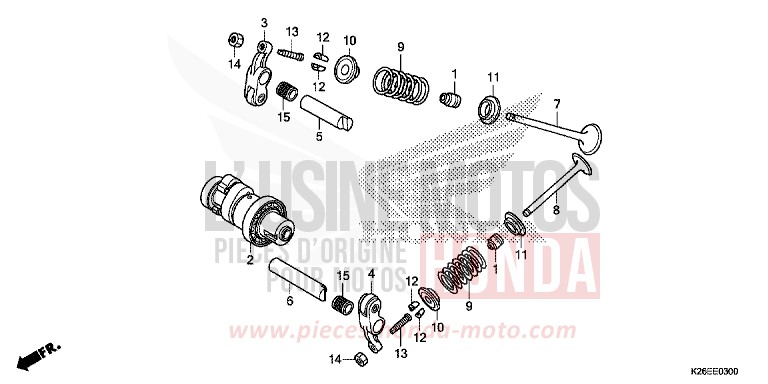 CAMSHAFT/VALVE for MSX125A PEARL HIMALAYAS WHITE (NHA87) from 2017