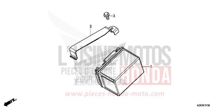 BATTERIA per MSX125 CANDY PISCES BLUE (PB329) del 2014