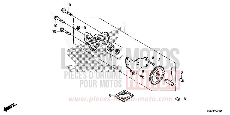 OIL PUMP for MSX125 CANDY PISCES BLUE (PB329) from 2015