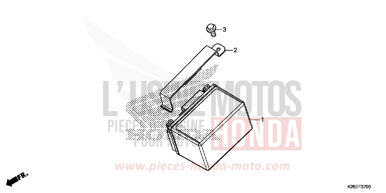 BATTERIA per MSX125A PEARL VALENTINE RED (R353) del 2018