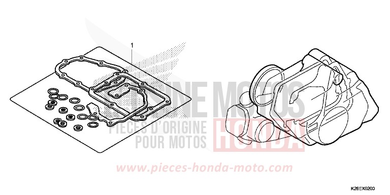 GASKET KIT B for MSX125 MAT AXIS GRAY METALLIC (NH303) from 2016