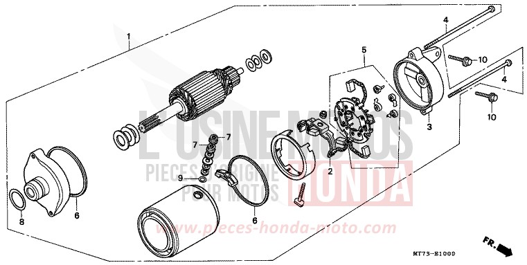 STARTING MOTOR for NR NR RED (R175) from 1992
