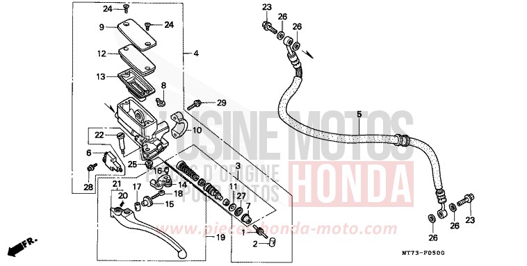 CLUTCH MASTER CYLINDER for NR NR RED (R175) from 1992