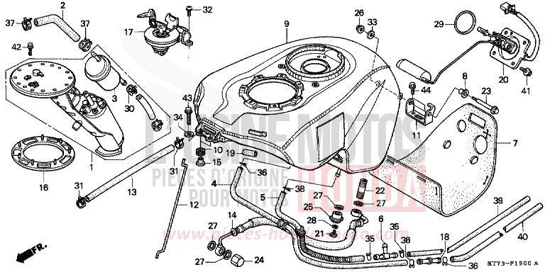 FUEL TANK/FUEL PUMP for NR NR RED (R175) from 1992
