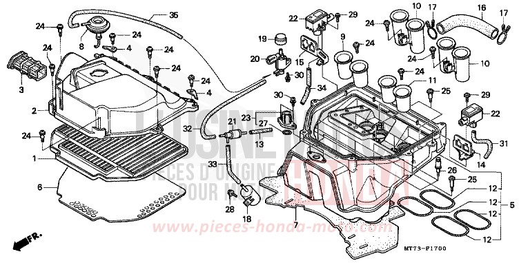 AIR CLEANER for NR NR RED (R175) from 1992