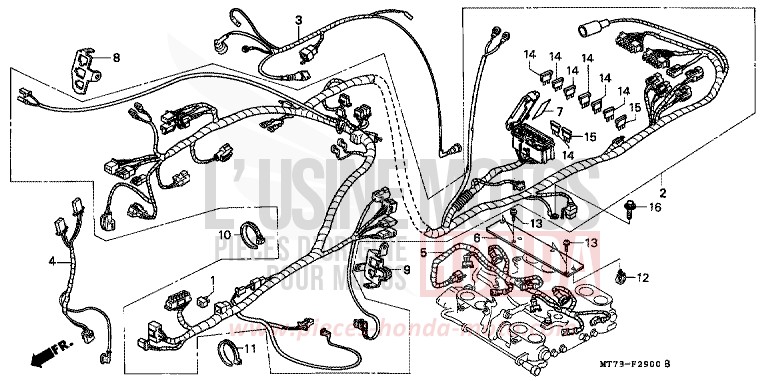 WIRE HARNESS for NR NR RED (R175) from 1992