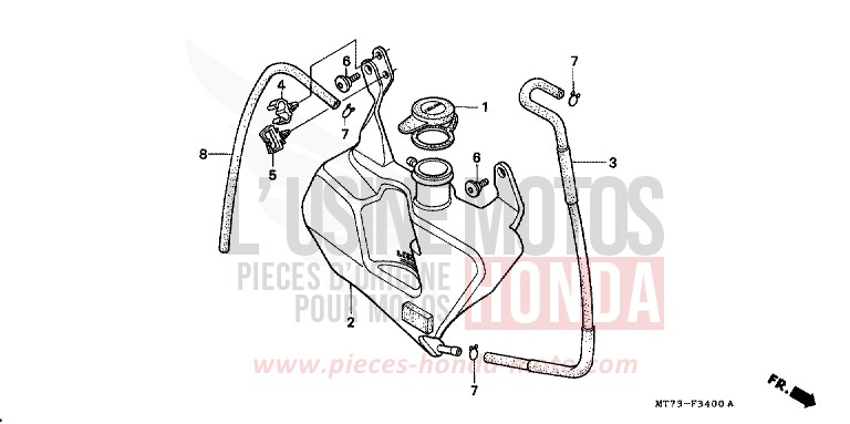 RESERVE TANK for NR NR RED (R175) from 1992