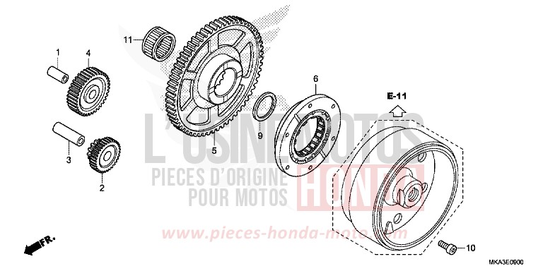 STARTING CLUTCH for NC750X MAT GUNPOWDER BLACK METALLIC (NH436) from 2016