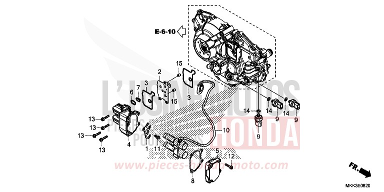 LINEAR SOLENOID for CRF1000 PEARL GLARE WHITE (NHB53HB) from 2018