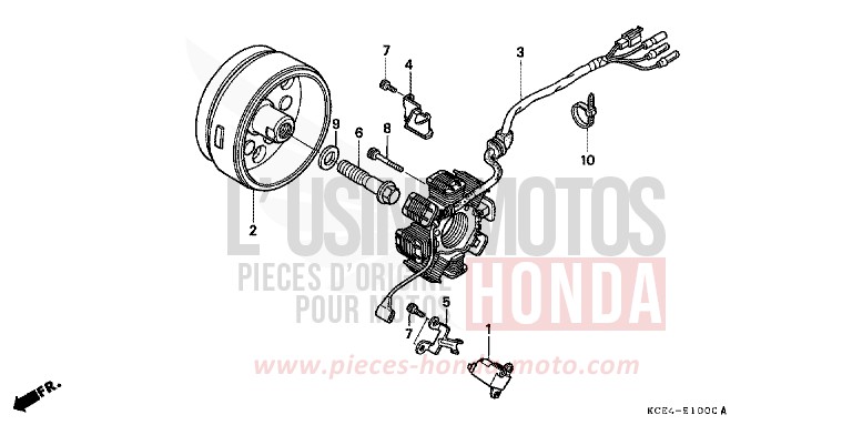 GENERATOR for XR250R FIGHTING RED (R134) from 2004