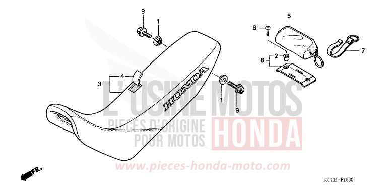 SEAT for XR250R FIGHTING RED (R134) from 2004