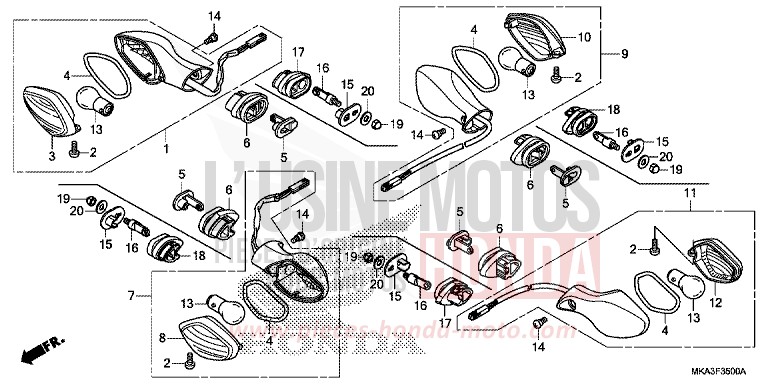 FRECCIA per NC750X CANDY ARCADIAN RED (R305) del 2016
