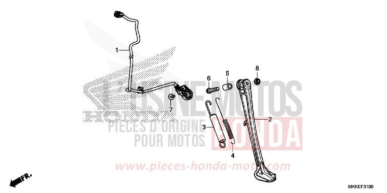 SIDE STAND for CRF1000 PEARL GLARE WHITE (NHB53HB) from 2019