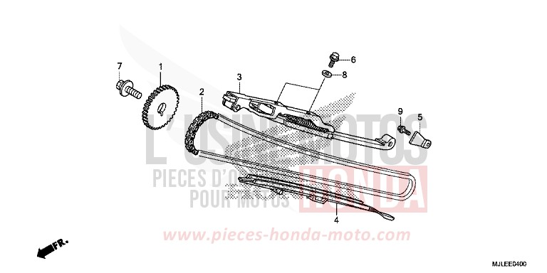 CAM CHAIN/TENSIONER for NC750SA GRAPHITE BLACK (NHB01) from 2014