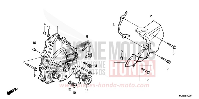 A.C. GENERATOR COVER for NC750SA GRAPHITE BLACK (NHB01) from 2014