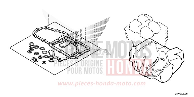 GASKET KIT B for NC750S PEARL GLARE WHITE (NHB53) from 2017