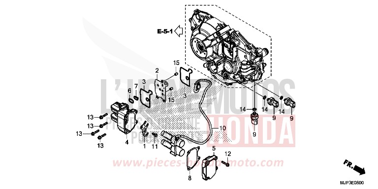 LINEAR SOLENOID for CRF1000 MAT BALLISTIC BLACK METALLIC (NHA86) from 2016