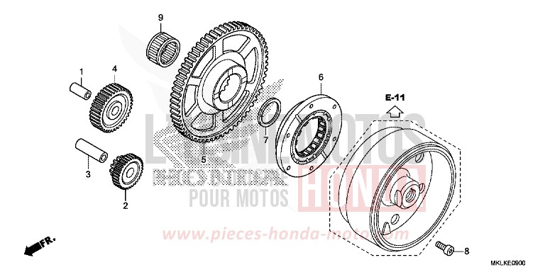 STARTING CLUTCH for NC750S GRAPHITE BLACK (NHB01N) from 2019